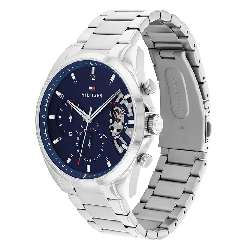 Tommy Hilfiger Baker Blue Dial Men's Watch- 1710448